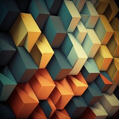 abstract geometric wallpaper (generative AI)