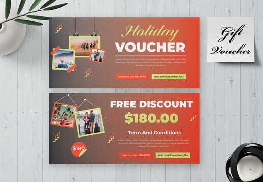 Holiday Voucher Promotions Design