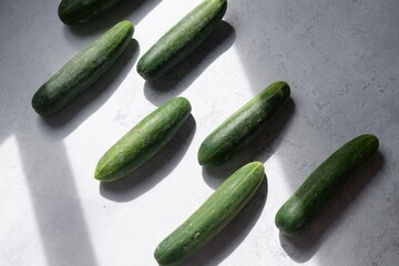 cucumber on a white background