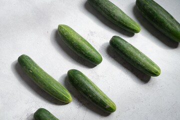 cucumber on a white plate