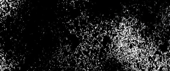 Close up of the silver white glitter on black background, freeze shot on black background isolated overlay. spray water fog smoke as star particle on wind, black sand with spots isolated on white.

