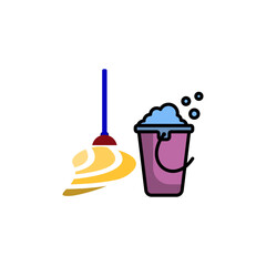 mop icon vector design templates