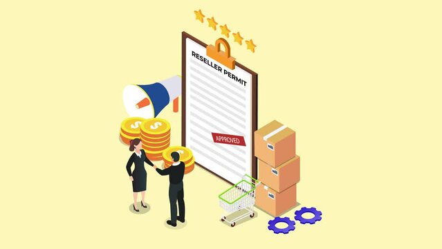 Distributor approve reseller permit 3d animation