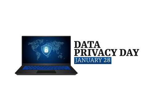 vector graphic of data privacy day good for data privacy day celebration. flat design. flyer design.flat illustration.