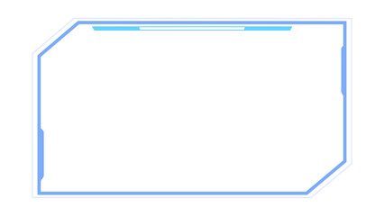 Abstract hi-tech HUD sci-fi display interface frame digital technology element