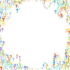 Question marks Quiz doubt survey faq public poll.