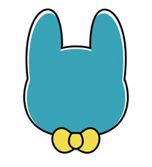 ウサギ型のイラスト素材