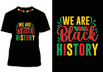 Naklejka premium Black History Month T-shirt Design