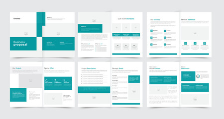 Design annual report, vector template brochures, flyers, presentations, leaflet, magazine a4 size. Yellow and blue geometric elements on a white background. - stock vector