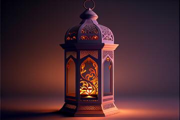 illustration of amazing architecture design of muslim mosque ramadan concept.AI