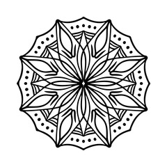 Abstract decorative geometric design element