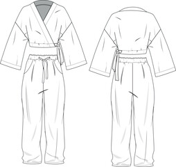 illustration of a loungewear sets, 