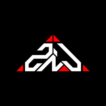 ZNJ letter logo creative design with vector graphic, ZNJ simple and modern logo.