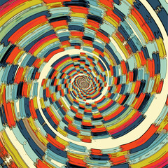 Abstract spiral background. Vector illustration