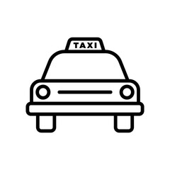 taxi icon vector design template in white background