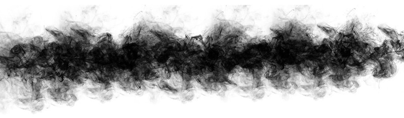 smoke in transparent PNG background - Black pollution smoke png 