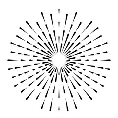 Obraz premium Flat New Year Fireworks