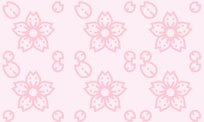 cherry blossom sakura seamless pattern background