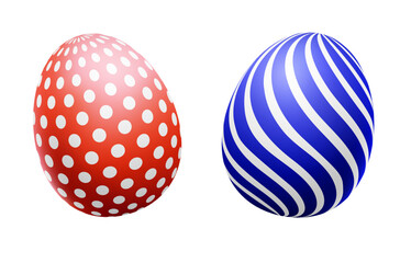 painted easter eggs vector illustration