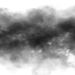 Cloud, fog, or smoke isolated on transparent background. Royalty high-quality free stock PNG image of white cloudiness, clouds, mist or smog overlays on transparent backgrounds for design