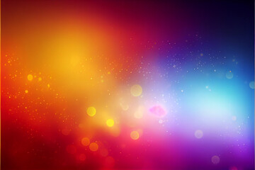 Fototapeta premium Blurred colorful gradient with glitter for gift cards. generative ai