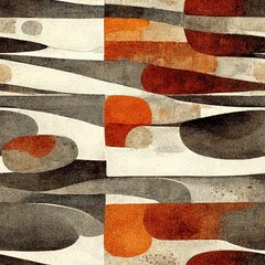 orange black abstract geometric pattern