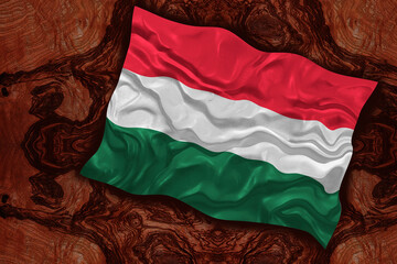 National flag of Hungary. Background  with flag  of Hungary