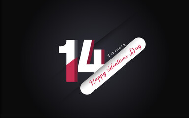 Happy valentine's day vector template