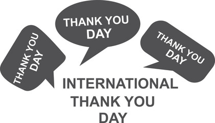 International Thank-You Day, celebrating Thank-You Day symbol vector