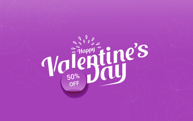 Happy valentine's day vector template