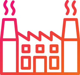 Nuclear plant Vector Icon Design Illustration