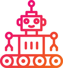 Robot Vector Icon Design Illustration