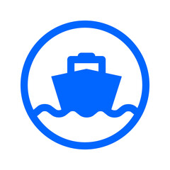 ship icon for cargo delivery