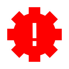 Obraz premium red setting icon design