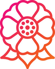 Obraz premium Flower Vector Icon Design Illustration