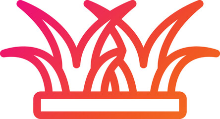 Grass Vector Icon Design Illustration