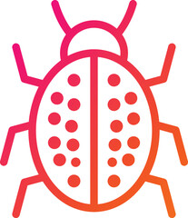 Ladybug Vector Icon Design Illustration
