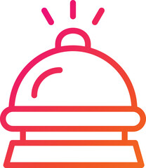 Hotel bell Vector Icon Design Illustration