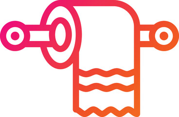 Toilet paper Vector Icon Design Illustration