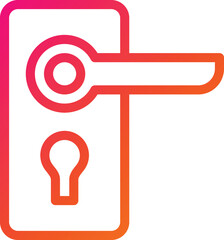 Door handle Vector Icon Design Illustration