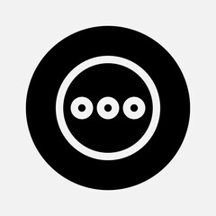 Fototapeta premium More icon in solid style about essentials, use for website mobile app presentation