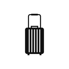 suitcase icon design for travel, isolated white background