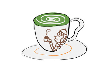 抹茶ラテ、リラックスタイム