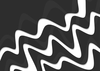 Minimalist background with cute wavy lines pattern