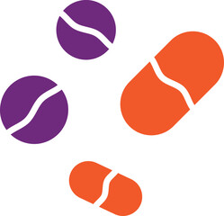 Pills Vector Icon Design Illustration