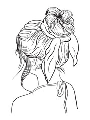 Background with a girl © NaganLeee