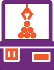 Crane machine Vector Icon Design Illustration