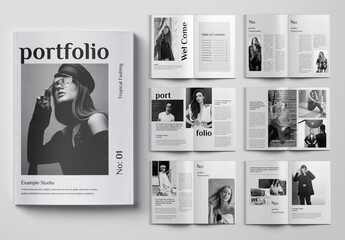 Gray Portfolio Layout