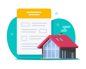 Real estate property tax form fill icon vector, insurance broker loan application, legislation act statement, loan mortgage credit policy agreement, legal law home house owner development document - obrazy, fototapety, plakaty