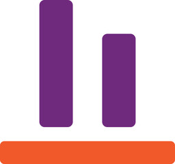 Bottom alignment Vector Icon Design Illustration